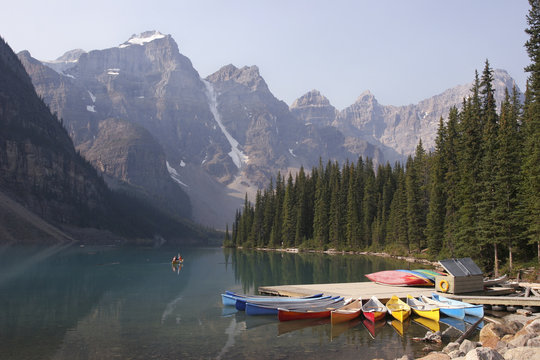 Lake Moraine, Canoes Quay, Alberta, Canada