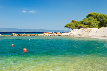 deserted beach in greece