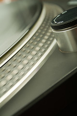 Detailansicht Plattenspieler