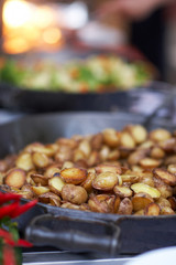 Kartoffeln in Pfanne