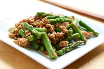 Sichuan Pork with Asparagus