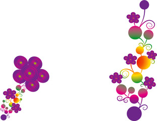 abstract flower Illustration vector spring summer