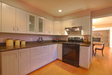 Evening light, new kitchen