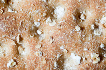 XXXL Full Frame Top Cracker With Oats, Extreme Closeup Macro