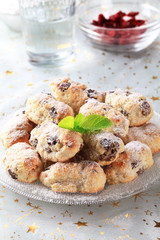 Mini Christmas stollen cakes