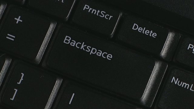 Backspace Delete Frustration