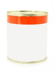 Isolated Can Over White