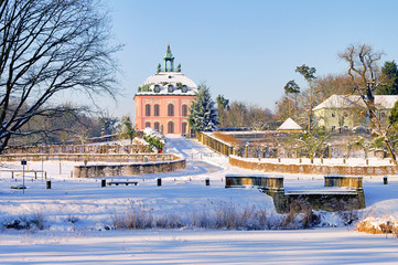 Moritzburg Fasanenschlösschen im Winter  01
