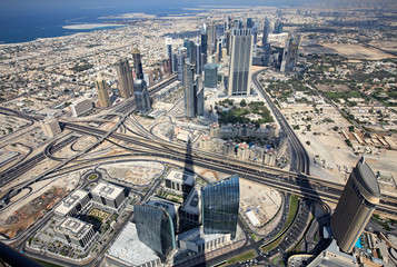 Fototapeta na wymiar Skyscrapers in Dubai. UAE.
