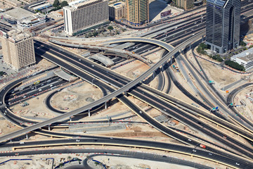 Fototapeta premium Transport interchange in Dubai.
