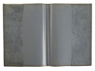 Old leather cover of notebook