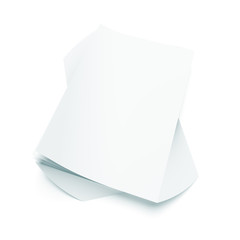 Isolated Paper Stack