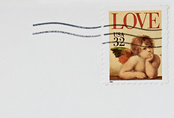 LOVE, CHERUB Stamp