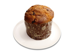 Panettone nel piatto