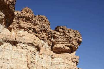 Fototapeta na wymiar Sandstone cliff, Atlas mountain