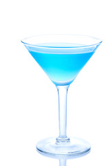 Classic blue cocktail