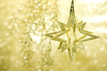 Christmas Decor Star gold