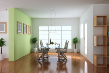 modern dining room