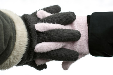 familie liebe winter