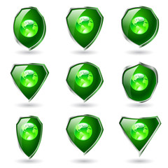 Green shields.