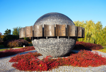 Sundial -500 th anniversary of Copernicus in Torun,Poland