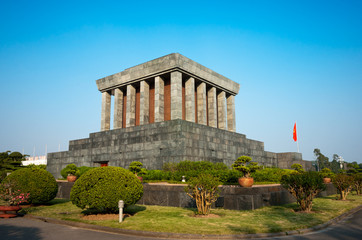 Obraz premium Ho Chi Minh Mausoleum in Hanoi, Vietnam.