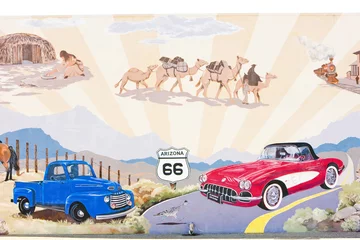 Papier Peint photo autocollant Route 66 Route 66, Kingman, Arizona, États-Unis