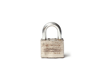 Rusty old padlock