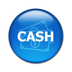 Boton brillante texto CASH