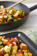 Griechische Gemüsepfanne