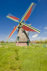 Fototapeta premium windmill, Ooievaarsdorp, Netherlands