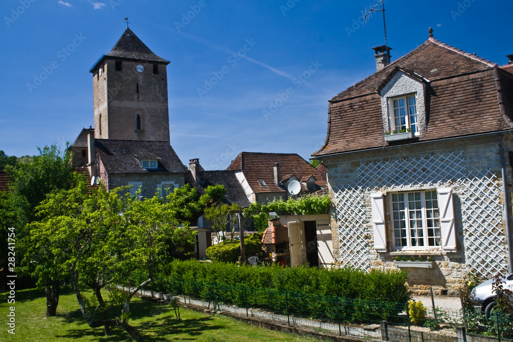 Wall mural Saillac (Corrèze)