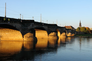 Fototapeta premium Dresden - Augustusbrücke