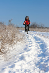 Winter biking