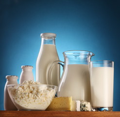 Photo of milk products.