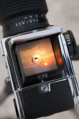 Sunrise through the viewfinder