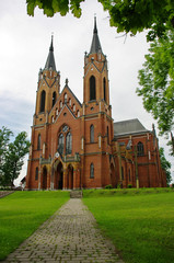 Fototapeta na wymiar Church in the east of Poland