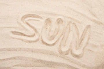 Fototapeta na wymiar Sonne im Sand