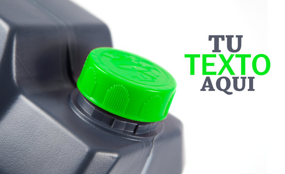 detalle de envase o recipiente de plastico