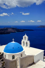 Fototapeta na wymiar Grecka wyspa Kościół, Santorini