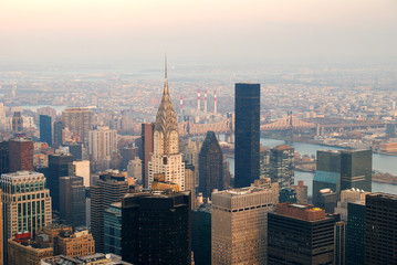 New York City Manhattan skyline - obrazy, fototapety, plakaty