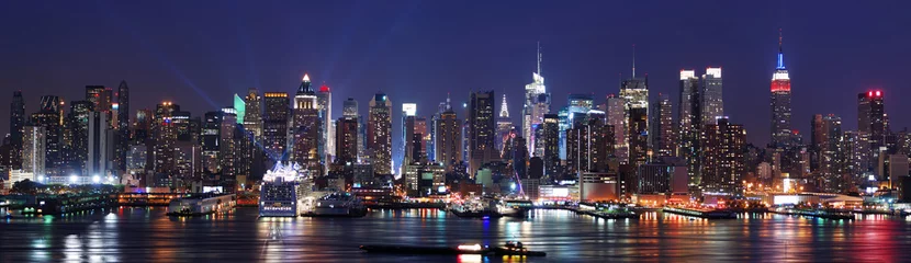 Muurstickers New York City skyline panorama © rabbit75_fot