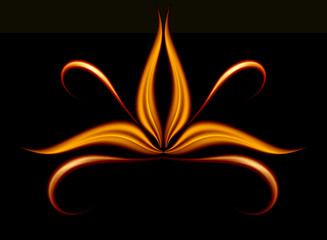 Single Golden Floral