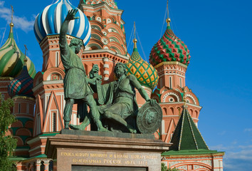 Fototapeta na wymiar Minina i Pozharsky pomnik w Moskwie, Rosja