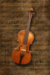 Violin waiting to be used in concert