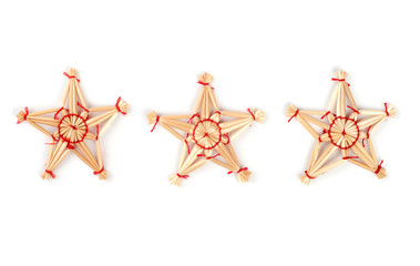 Christmas strawy decorative start