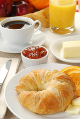 Coffee and a croissant