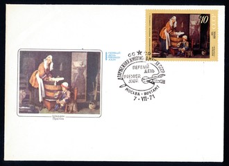 russian FDC envelope and stamp