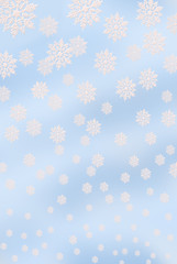blue background with snowflakes