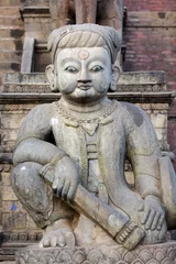 Fotobehang Hindu temple guardian in Bhaktapur, nepal © Stéphane Bidouze